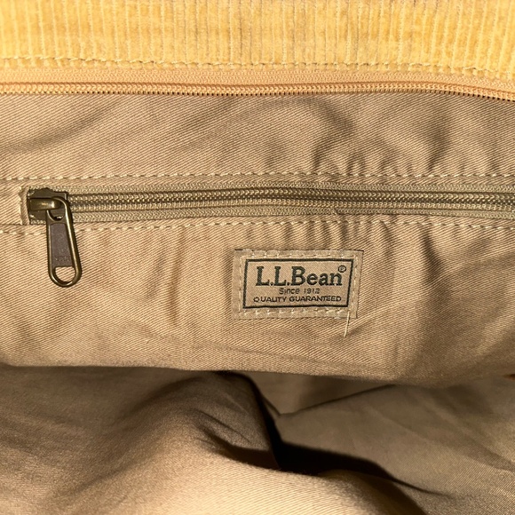 LL Bean Corduroy Tote Bag - Picture 4 of 6